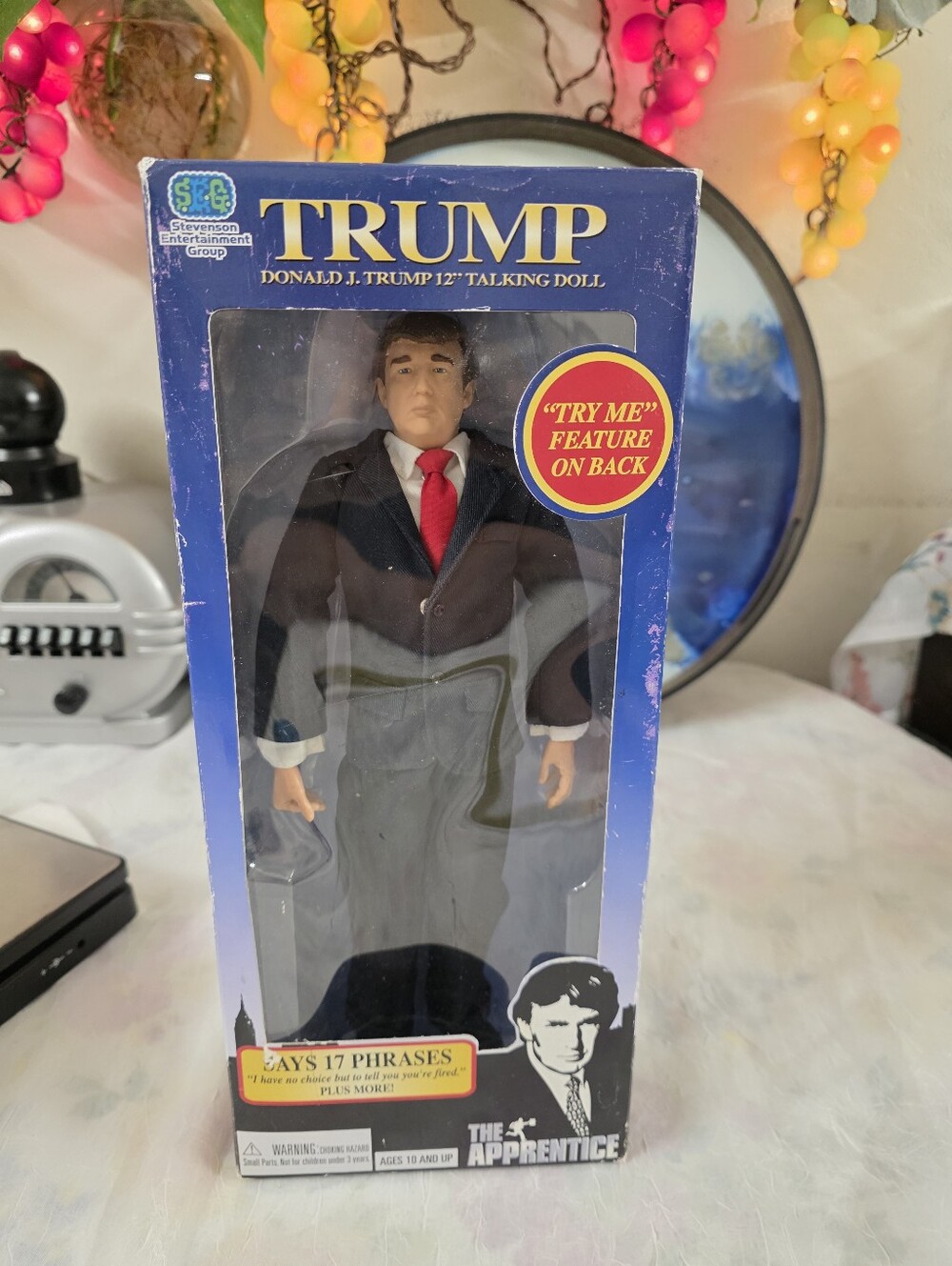 2004 Donald Trump 12 Inch Talking Collectible Figure Doll 17 Classic Phrases